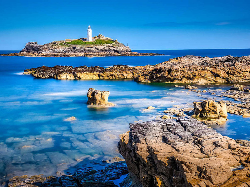 Godrevy Leuchtturm, Küste Westen - Cornwall Reise