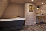 Hotel Pig SouthDowns Urlaub Suedoestengland Reise Comfy Luxus Doppelzimmer Bad