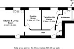 Grundriss des Ferienhauses