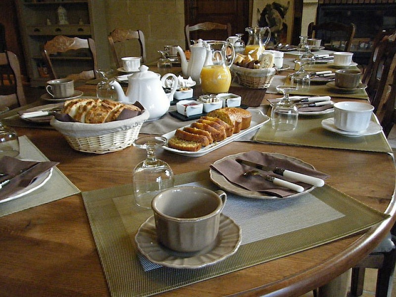 Frühstück im B&B Marine bei Amboise an der Loire
