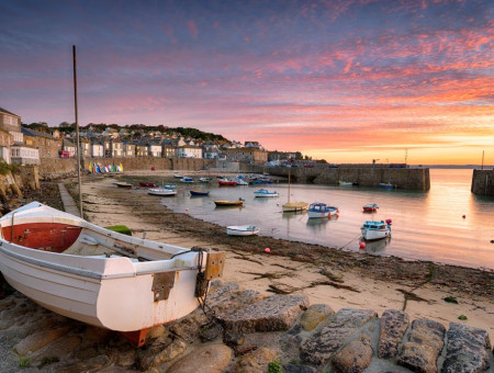 Malerische Orte Fischerdörfer, Mousehole - Urlaub Cornwall