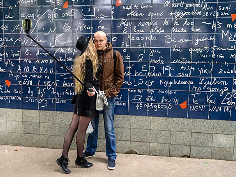 Je t'aime Mauer in Paris - romantischer Urlaub