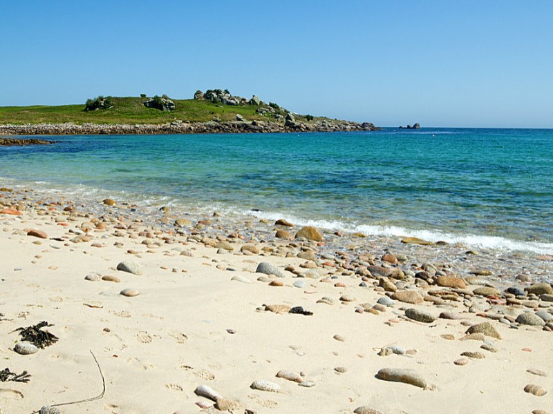 Ausflug zum Bar Beach auf Scilly Insel St. Agnes