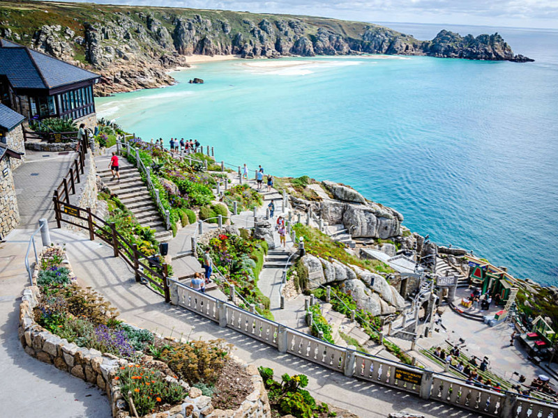 Minack Theatre, Porthcurno Küste - Urlaub Cornwall