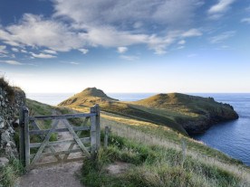 Küstenwanderweg bei Pentire Head, Reisen Cornwall 