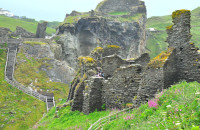 Urlaub in Cornwall - Weg zur Burgruine Tintagel Castle