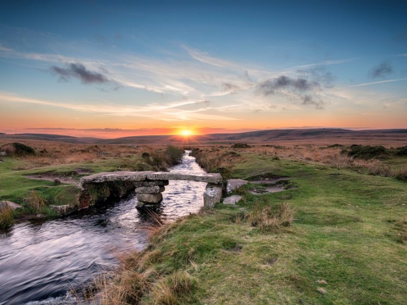 Eine Brücke im Dartmoor