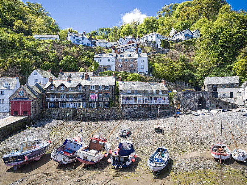 Malerisches Museumsdorf Clovelly in Devon