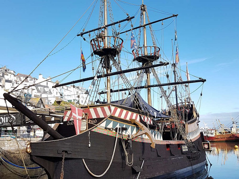 GoldenHind II - Brixham Museumsschiff - Englische Riviera Urlaub