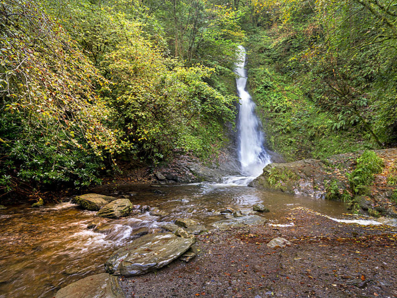 Lydford Gorge Wasserfall - Ausflug Devon Urlaub