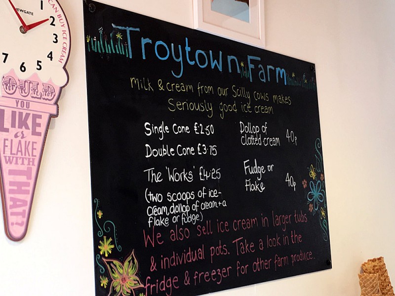 Ausflug St Agnes - Eis von der Troyton Farm, Urlaub Scilly Inseln