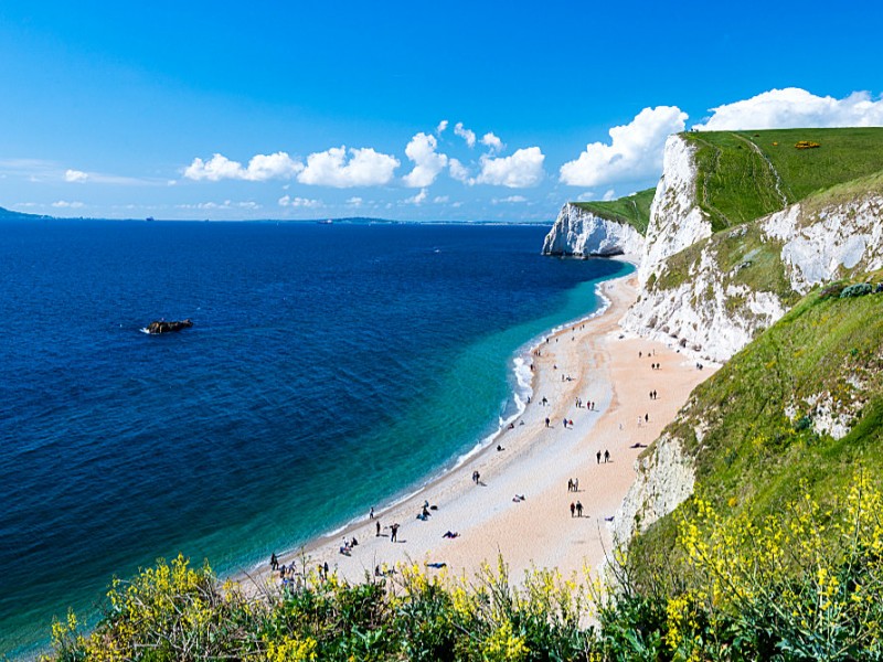 Jurassic Coast in Dorset, England